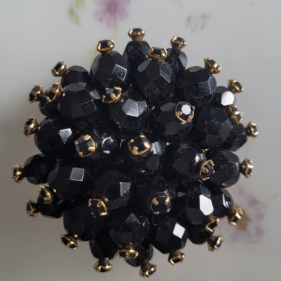 Chameleon vintage clip earrings glass beads wired - Picture 6 of 11